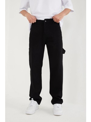Difransel Jeans Erkek Cep Detaylı Baggy Pantolon Jean