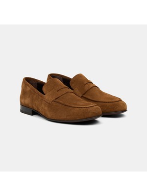 Desa Erkek Taba Klasik Süet Loafer