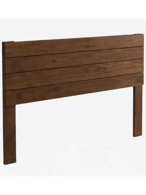Pinoxi 140CM Masif Ahşap Ayaklı Yatak Başlığı Ceviz Renk 140CM