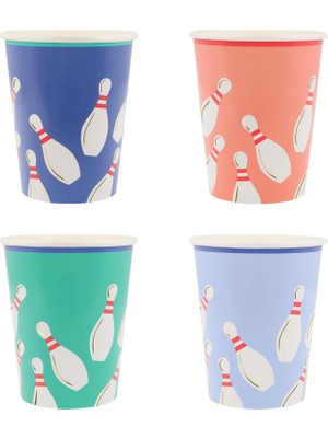 Meri Meri - Bowling Bardaklar - 8 Adet