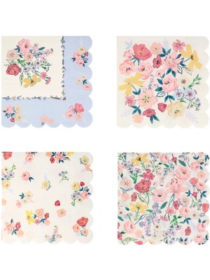Meri Meri - English Garden Napkins - English Garden Peçete - S - 16'lı