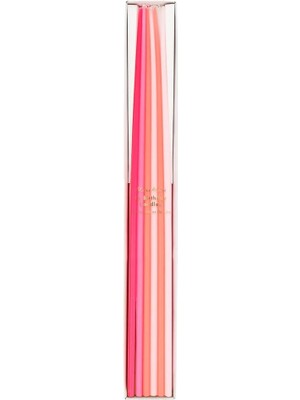 Meri Meri - Pink Tall Tapered Candles - Pembe Uzun Mumlar