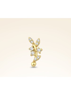 Pare Pırlanta 0,05 Karat Pırlanta Taşlı Piercing - PR01851