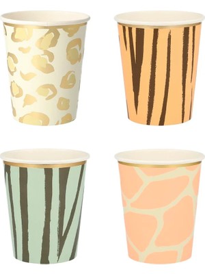 Meri Meri - Safari Party Cups - Safari Bardak - 8'li