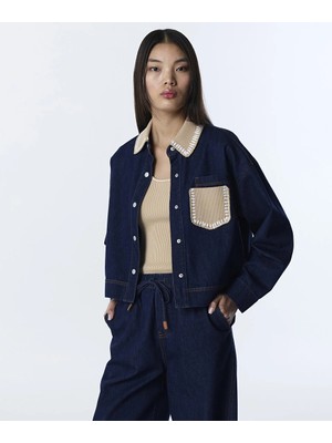 Twist TRİKO CEPLİ JEAN GÖMLEK TS1260025146629