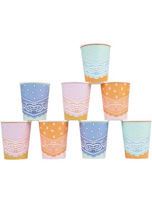 Meri Meri - Kovboy Bardaklar - 8 Adet