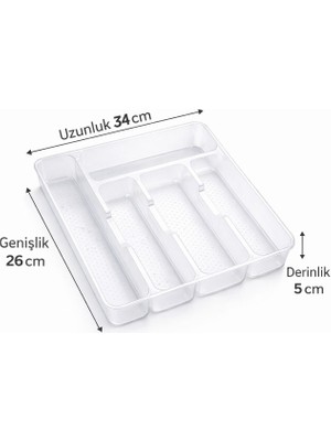 5 Li Çekmece Içi Kaşıklık Düzenleyici
