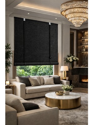 Linadora Bambu Stor Perde Anthra