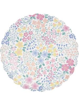 Meri Meri - Cottage Garden Tabaklar - L - 8 Adet