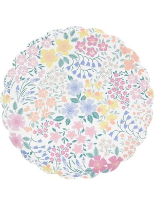 Meri Meri - Cottage Garden Tabaklar - M - 8 Adet