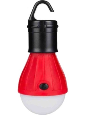 Kamptek Kamp Teknolojisi Kamptek LED Kamp Lambası Ampul Şeklinde Pilli 3 Modlu Yüksek/düşük/flas Askılı Kamp Feneri Acil Durum Işığı Kamp Piknik Bahçe