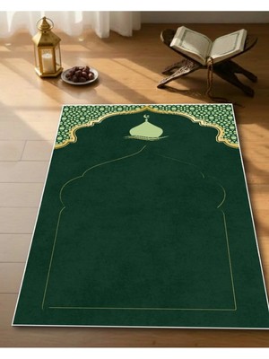 Seccade Yumuşak Yüzey Kaymaz Taban Modern Şık Cami Desenli Tasarım |scd