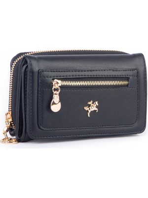  Nas Bag Kadın  Orta Boy Kağıt Demir Para ve Kartlıklı Fonksiyonel Cüzdan Siyah Dona