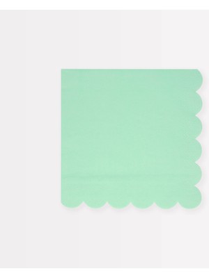 Meri Meri - Sea Foam Green Large Napkins - Deniz Köpüğü Yeşili Peçeteler (S) (X16)