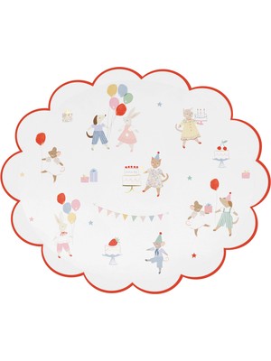 Meri Meri - Animal Friends Tabak- S - 8 Adet