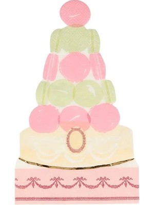Meri Meri - Ladurée Paris Macaron Pyramid Napkins - Ladurée Paris Makaron Piramit Peçeteler - 16'lı