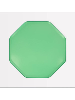 Meri Meri - Emerald Green Side Plates - Zümrüt Yeşili Tabaklar (M) (X8)