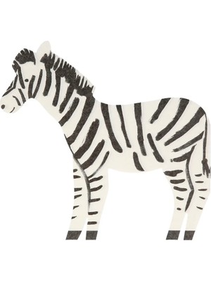Meri Meri - Zebra Napkins - Zebra Peçete - 20'li
