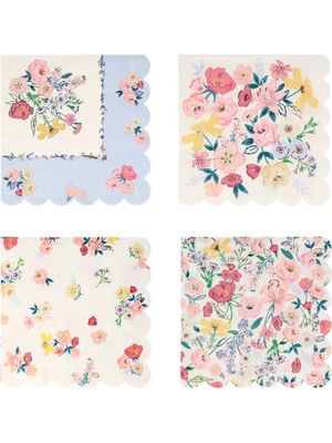 Meri Meri - English Garden Napkins - English Garden Peçete - L - 16'lı