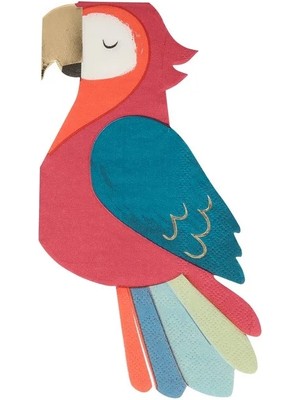 Meri Meri - Parrot Napkins - Papağan Peçeteler - 16'lı