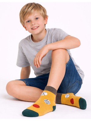 Gigi Giyim Farklı Baskılı Erkek Çocuk Soket Çorap