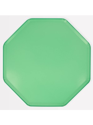 Meri Meri - Emerald Green Dinner Plates - Zümrüt Yeşili Tabaklar (L) (X8)