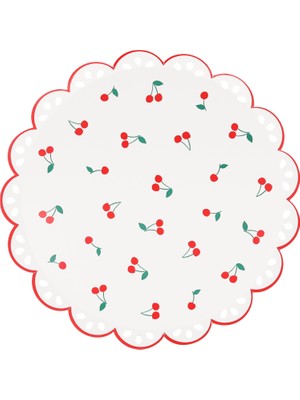 Meri Meri - Kiraz Tabak - M - 8 Adet