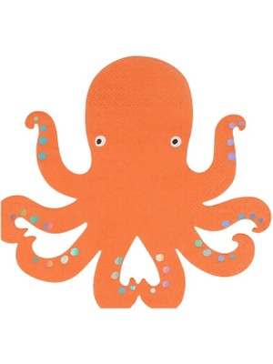 Meri Meri - Octopus Napkins - Ahtapot Peçeteler - 16'lı
