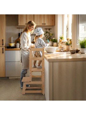 CopperWood Masif Ahşap Öğrenme Kulesi