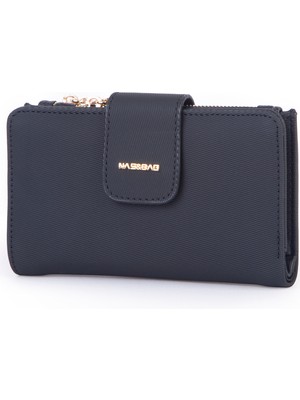 Nas Bag Kadın Kartlık ve Bozuk Para Cepli Yatay Cüzdan Siyah