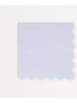 Meri Meri - Periwinkle Large Napkins - Menekşe Rengi Peçeteler (L) (x16)
