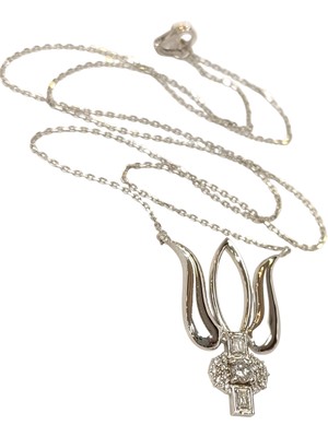 Genel Feza Lalesi 0,34CT Pırlanta Kolye 14 Ayar Altın Hd Videolu