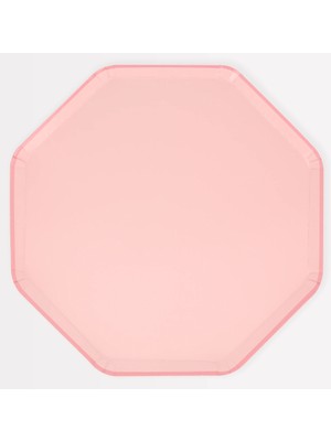Meri Meri - Cotton Candy Pink Dinner Plates - Pamuk Şeker Pembesi Tabaklar (L) (x8)