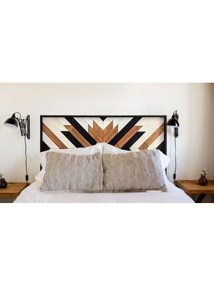 Postotto Maya Çift Kişilik Ahşap Yatak/ Baza Başlığı