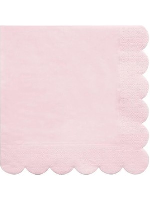 Meri Meri - Pale Pink Napkins - Açık Pembe Peçeteler - L - 20'li