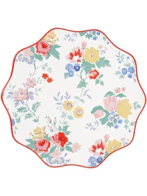 Meri Meri - Vintage Floral Tabaklar - M - 8 Adet