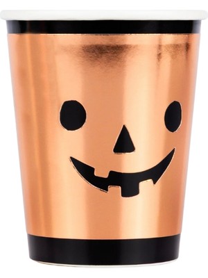 Meri Meri - Bakır Balkabağı Bardaklar - 8 Adet