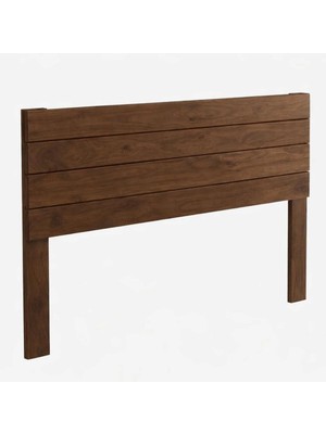 Pinoxi 130CM Masif Ahşap Ayaklı Yatak Başlığı Ceviz Renk 130CM