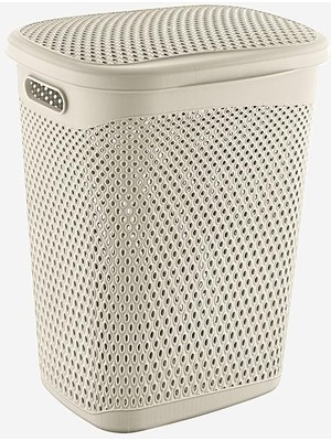 Leaf Shop Katre Kirli Çamaşır Sepeti 55 Lt Latte