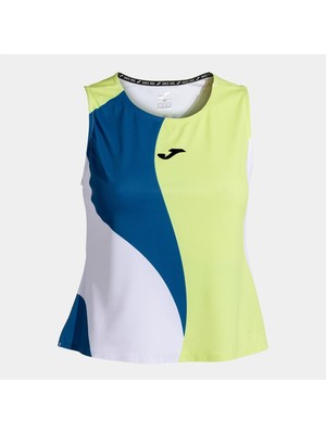 Joma 902366.407 Challenge Kadın Kolsuz Tişört - Mavi/yeşil