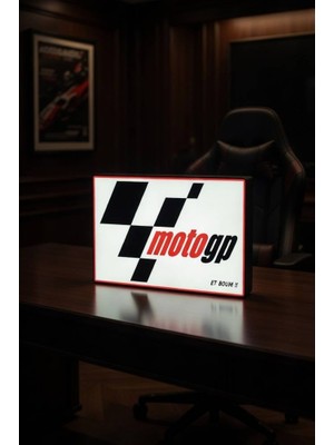 MEKTrend Moto Gp Tasarımlı Dekoratif Aydınlatma (25X16CM)
