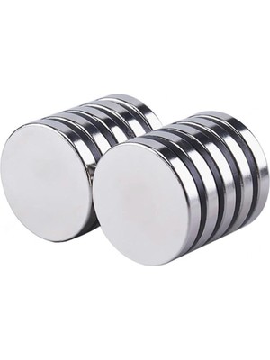 Leaf Shop Magnet 2 Adet Neodyum Mıknatıs, Çap 30MM x Kalınlık 5mm Yuvarlak Süper Güçlü Magnet