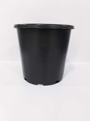 Leaf Shop Üretim Saksısı 5 Adet 20X25 cm 6,4 Lt Plastik Saksı Siyah Üretim Saksı Bitki Saksısı