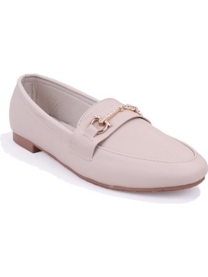 Dagoster DZA07-147404 Ten Saten Günlük Babet Kadın Ayakkabı