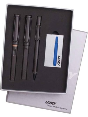 Leaf Shop Safari Kalem Seti 3 Lü Mat Siyah TB3-17DRV