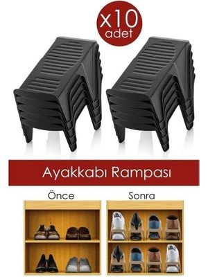 Leaf Shop 10 Adet Ayakkabı Rampası, Tekli Ayakkabı Düzenleyici