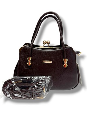 Janussi 2013-26 Baskı Deri El ve Omuz Askılı Kadın Çanta