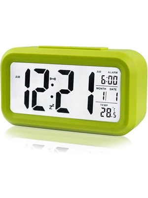 Leaf Shop Optik Masaüstü Saat Takvim Termometre Yeşil