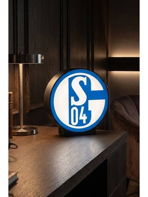 MEKTrend Schalke 04 Tasarıımlı Dekoratif Aydınlatma (22X21CM)