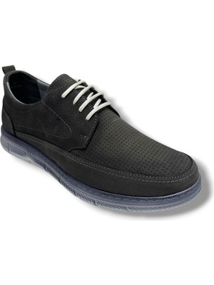 Birkan 2037-26 Hakiki Nubuk Deri Anatomik Bağcıklı Erkek Ayakkabı